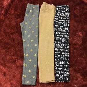 *SOLD*Carter’s Leggings Lot, Size 6/6x